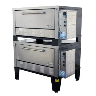 Peerless CE52BESC Stacked Electric Bake & Roast Deck Oven