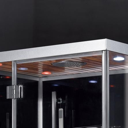 Platinum White/Black Steam Shower DZ959F8 (L/R) - PrimeFair