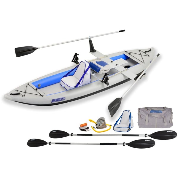 Sea Eagle 385ft FastTrack Inflatable Kayak QuikRow Package - 385FTK_QR - PrimeFair