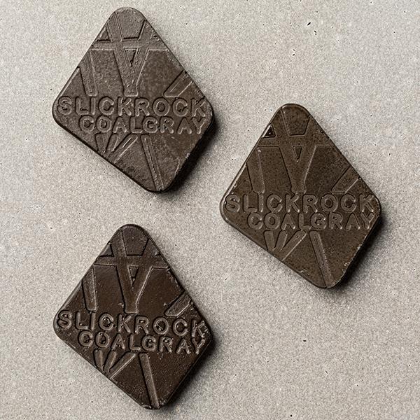 Slick Rock Concrete 22” Cascade Square Fire On Glass Coal Gray Colour