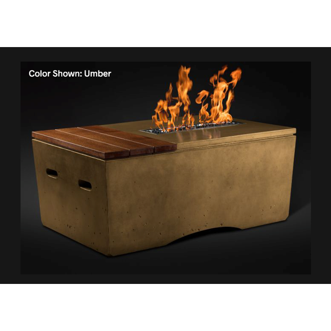 Slick Rock Concrete 48" Oasis Fire Table with Match Ignition