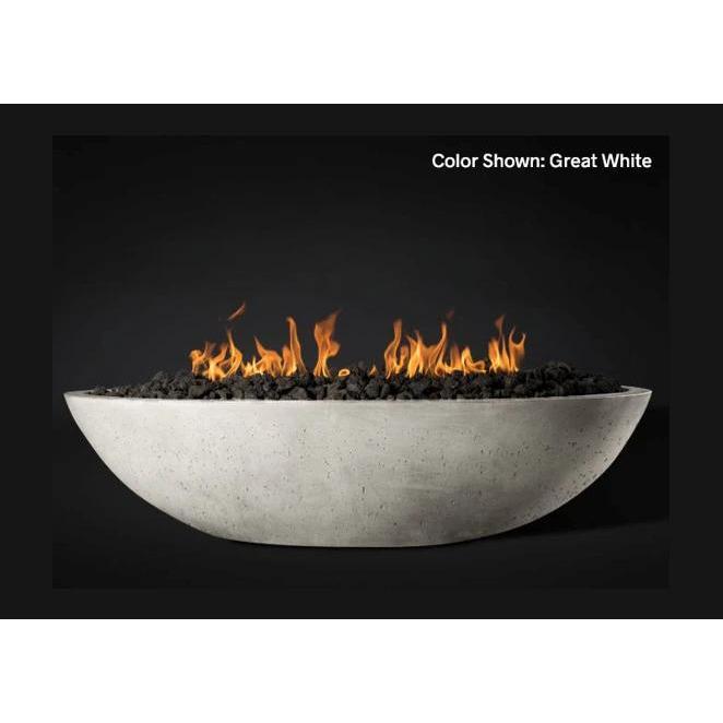 Slick Rock Concrete 60" Oasis Oval Fire Bowl with Electronic Ignition