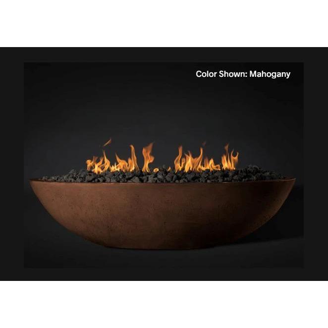 Slick Rock Concrete 60" Oasis Oval Fire Bowl with Electronic Ignition