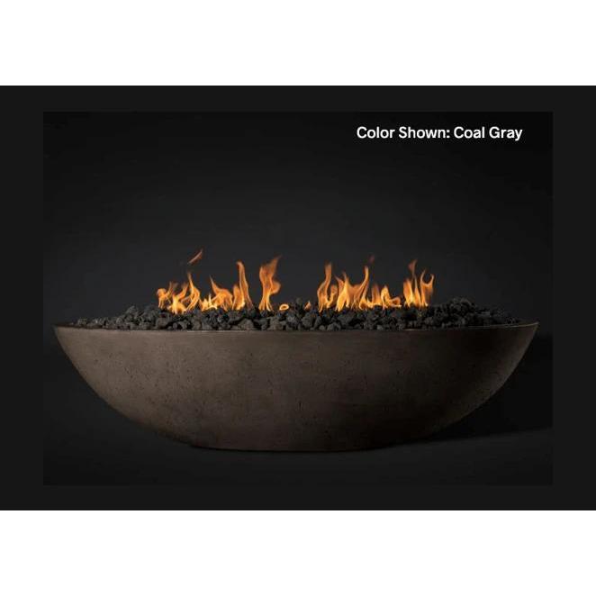 Slick Rock Concrete 60" Oasis Oval Fire Bowl with Match Ignition