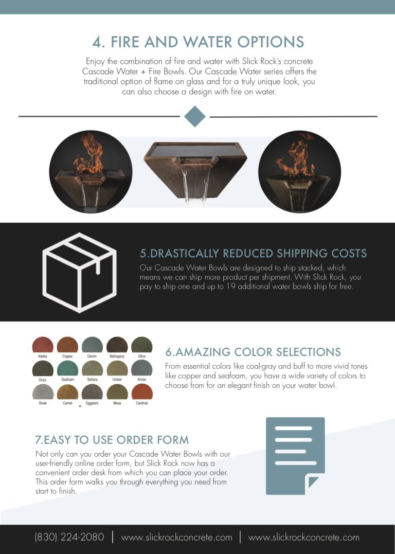 Slick Rock Concrete 34” Cascade Conical Bowl