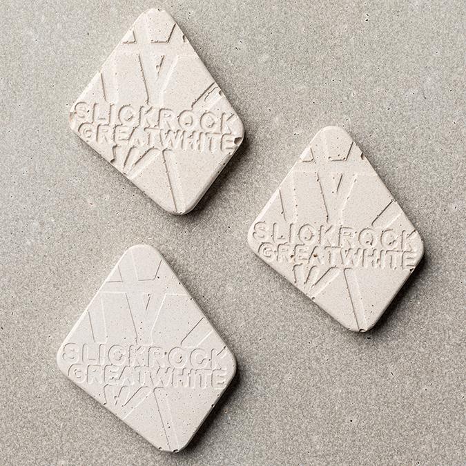 Slick Rock Square Linear Planter Great White Color