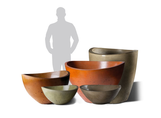 Slick Rock Wave Tall Planter