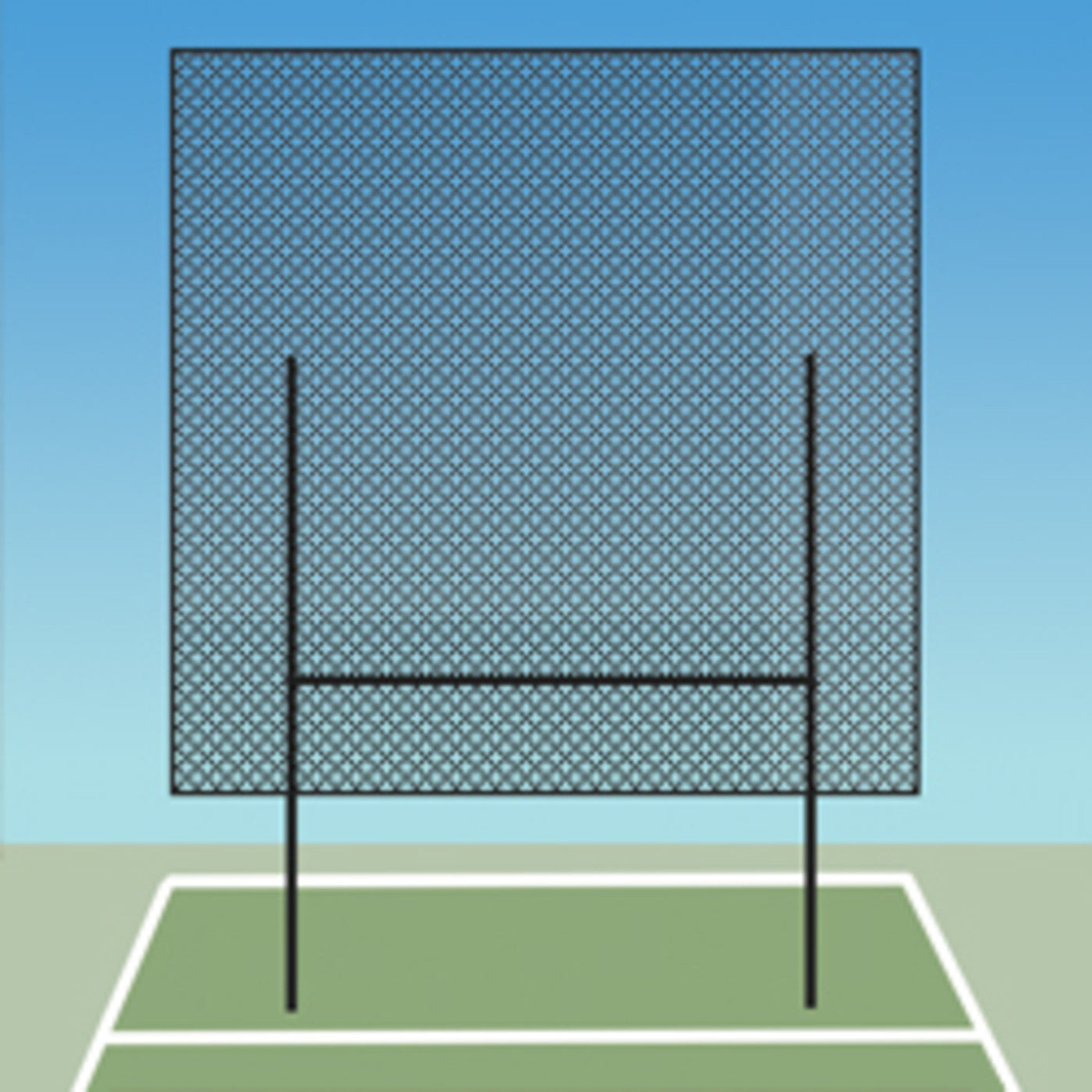 Trigon Sports 40 x 45 ft. Football Goal Post Net FGN4045 - PrimeFair