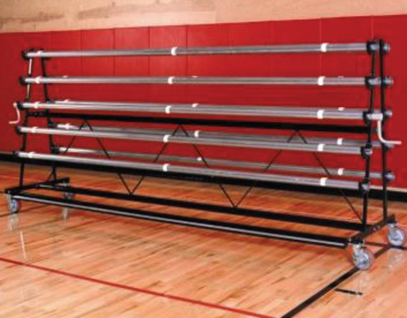 Trigon Sports Safety Mobile Storage Rack - 8 Rollers CVRACK8 - PrimeFair
