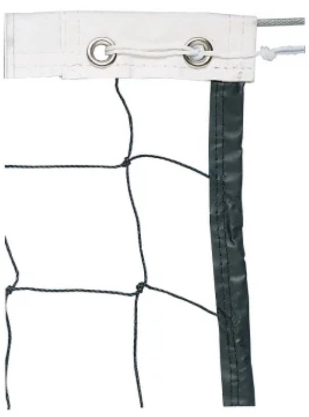 Trigon Sports Vinyl Volleyball Net with Steel Cable Top & Nylon Roped