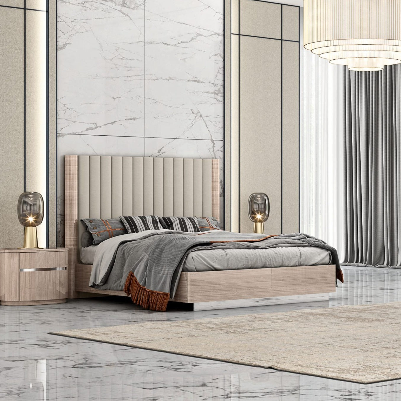 Whiteline Mods - Waves Bed Full BF1753-BEI/BEI - PrimeFair