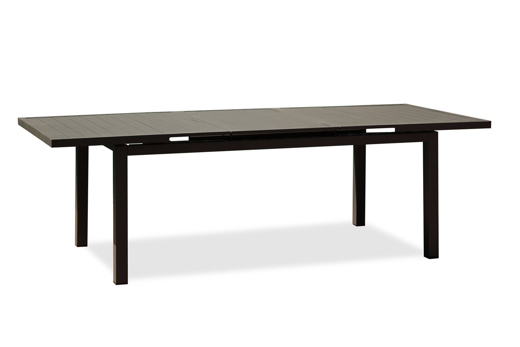 Whiteline Mod - Black Alum Outdoor Extendable Dining Table DT1567 - PrimeFair