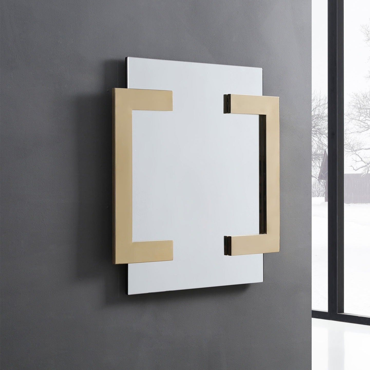 Whiteline Mod - Sumo Square Mirror MR1658-GLD - PrimeFair