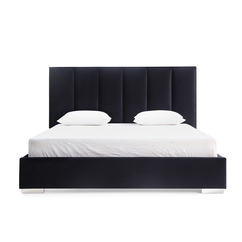 Whiteline Mod - Velvet King Bed BK1655 - PrimeFair