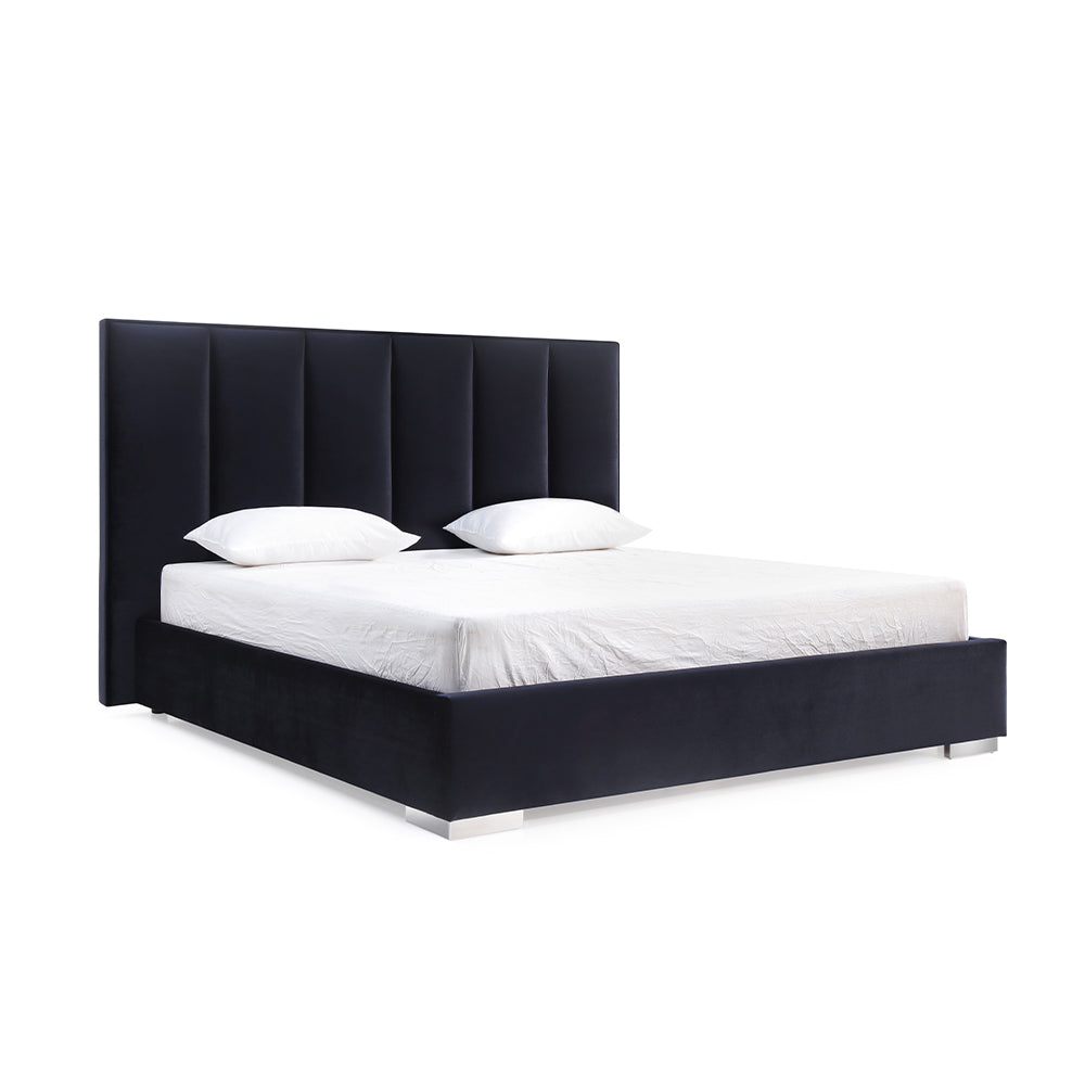 Whiteline Mod - Velvet King Bed BK1655 - PrimeFair