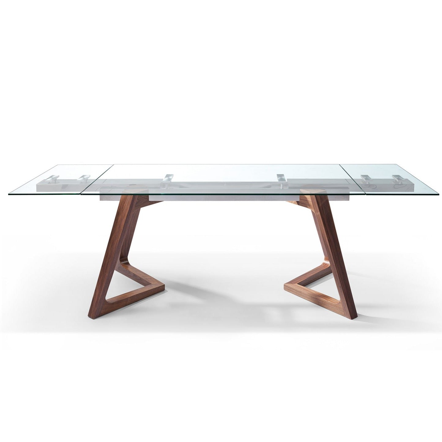 Whiteline Mod - Walnut Walnut Delta Dining Table DT1276 - PrimeFair
