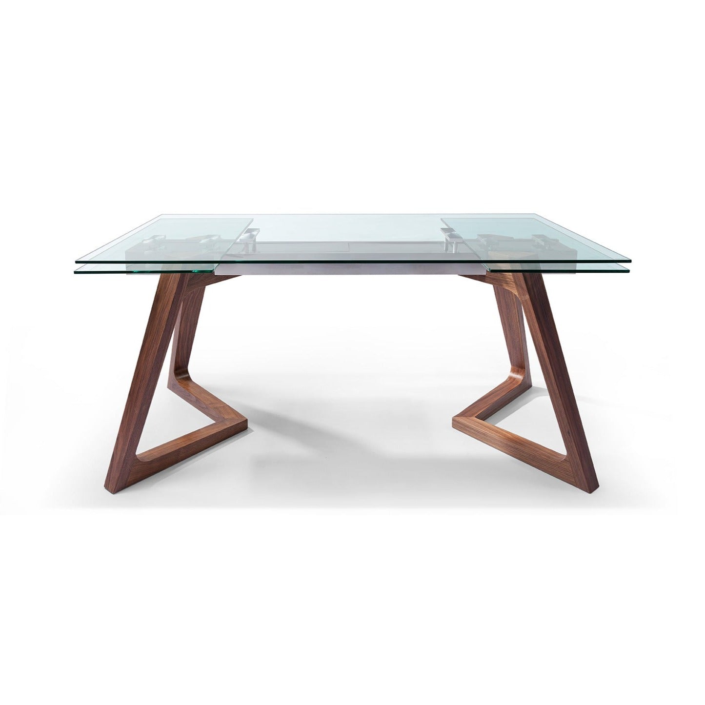 Whiteline Mod - Walnut Walnut Delta Dining Table DT1276 - PrimeFair