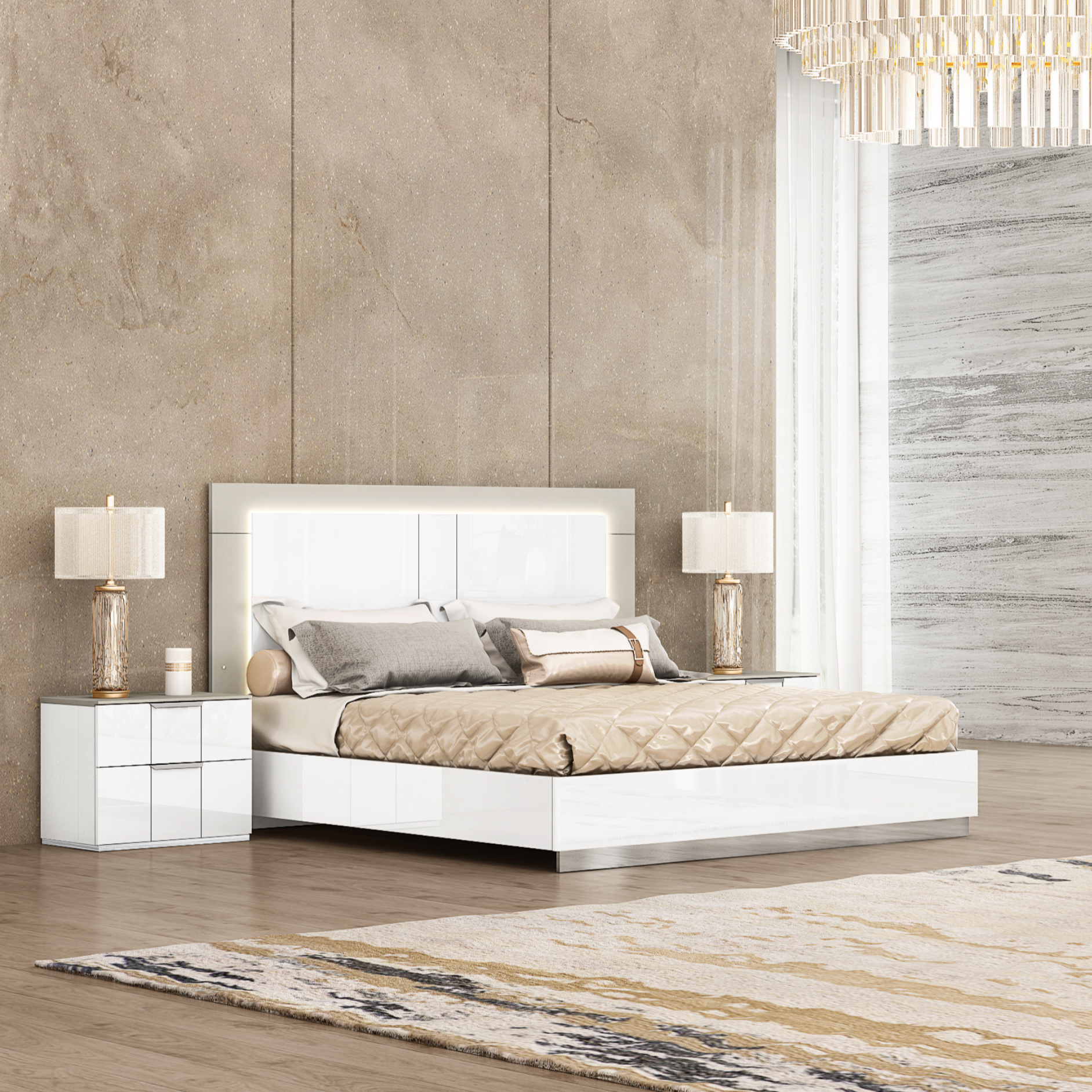 Whiteline Mods - Daisy Bed King BK1723 - PrimeFair