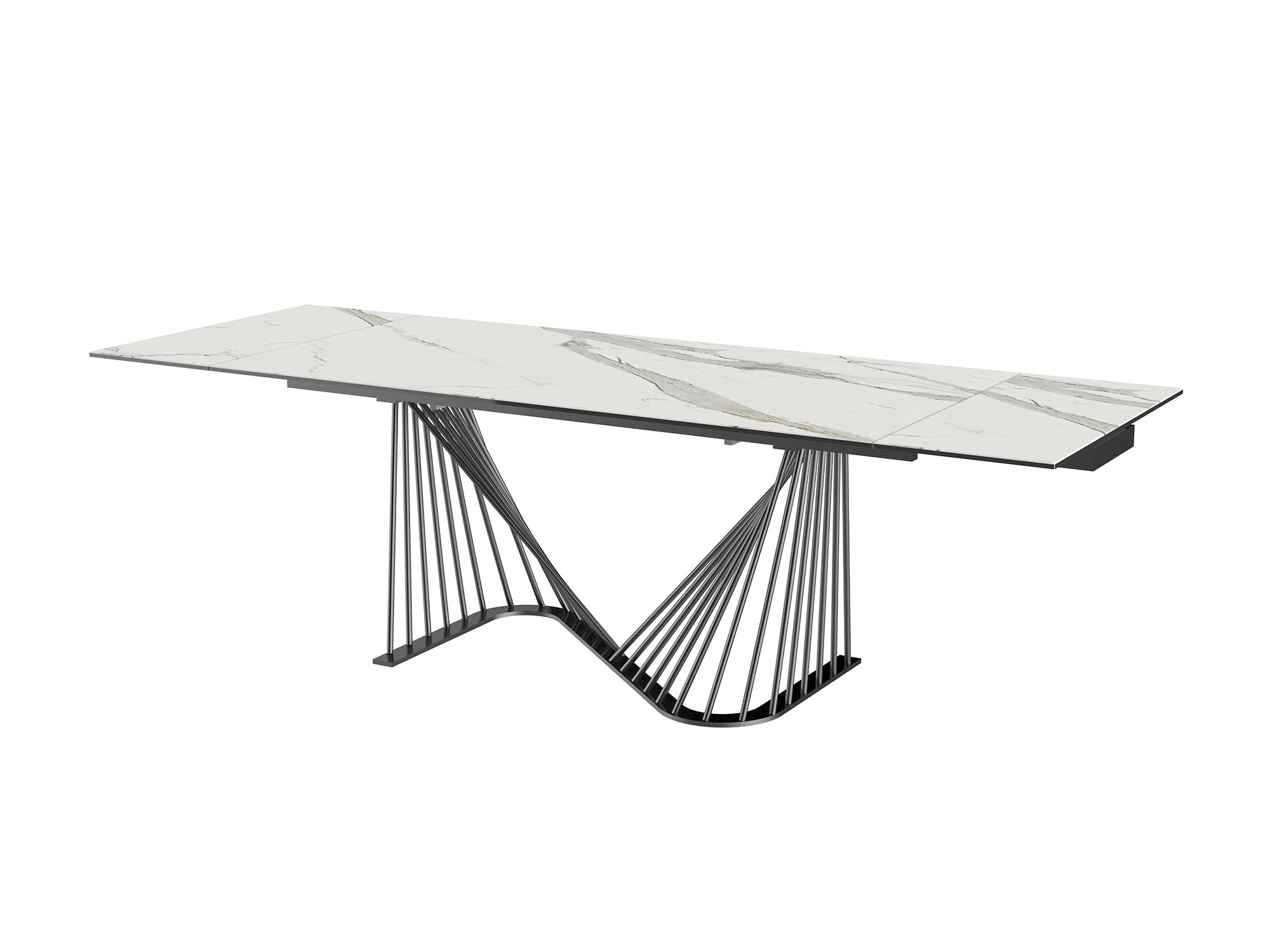 Whiteline Mods - Roma Extendable Dining Table DT1633E - PrimeFair
