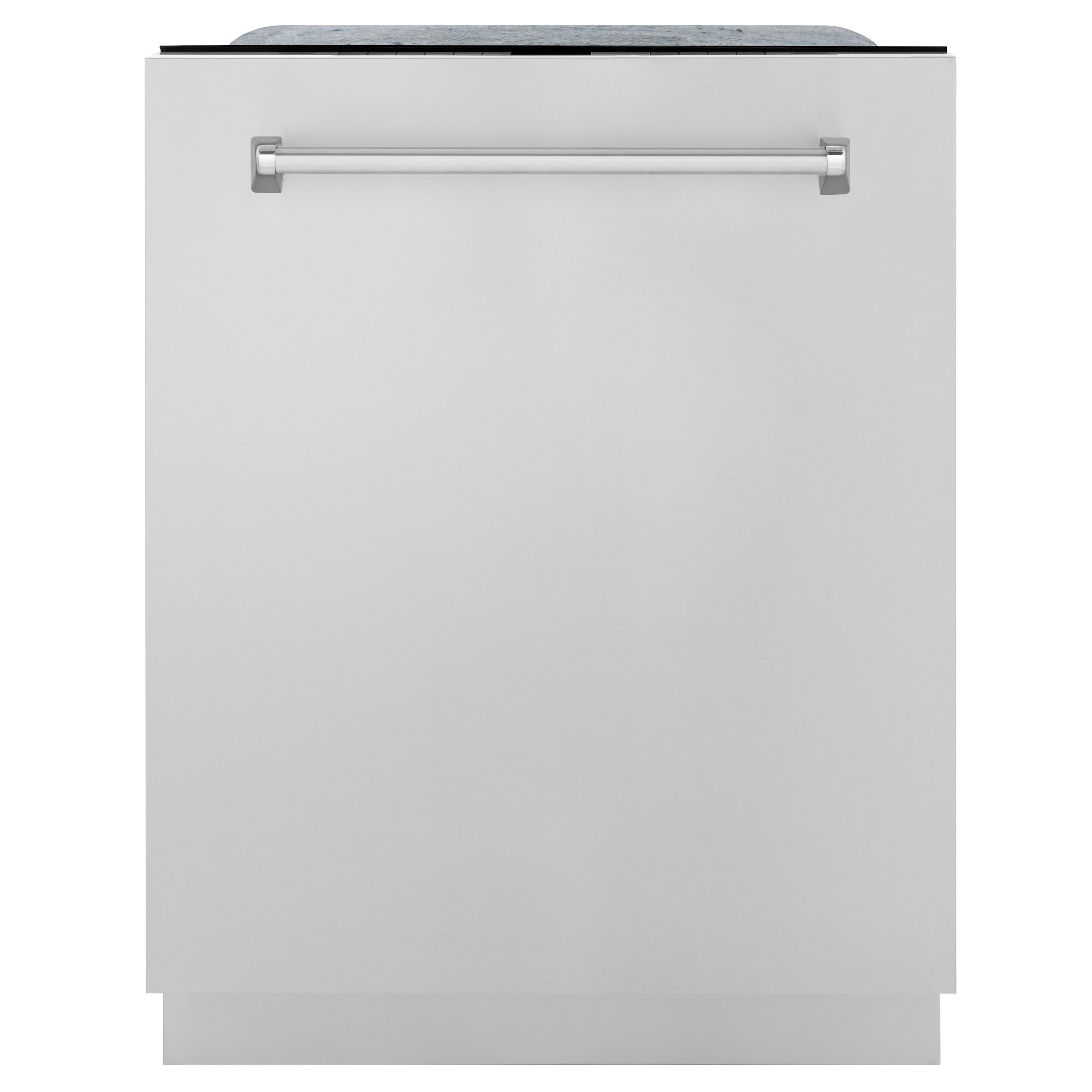 ZLINE 24 in. Panel-Included Monument Series 3rd Rack Top Touch Control Dishwasher with Stainless Steel Door, 45dBa (DWMT-304-24)