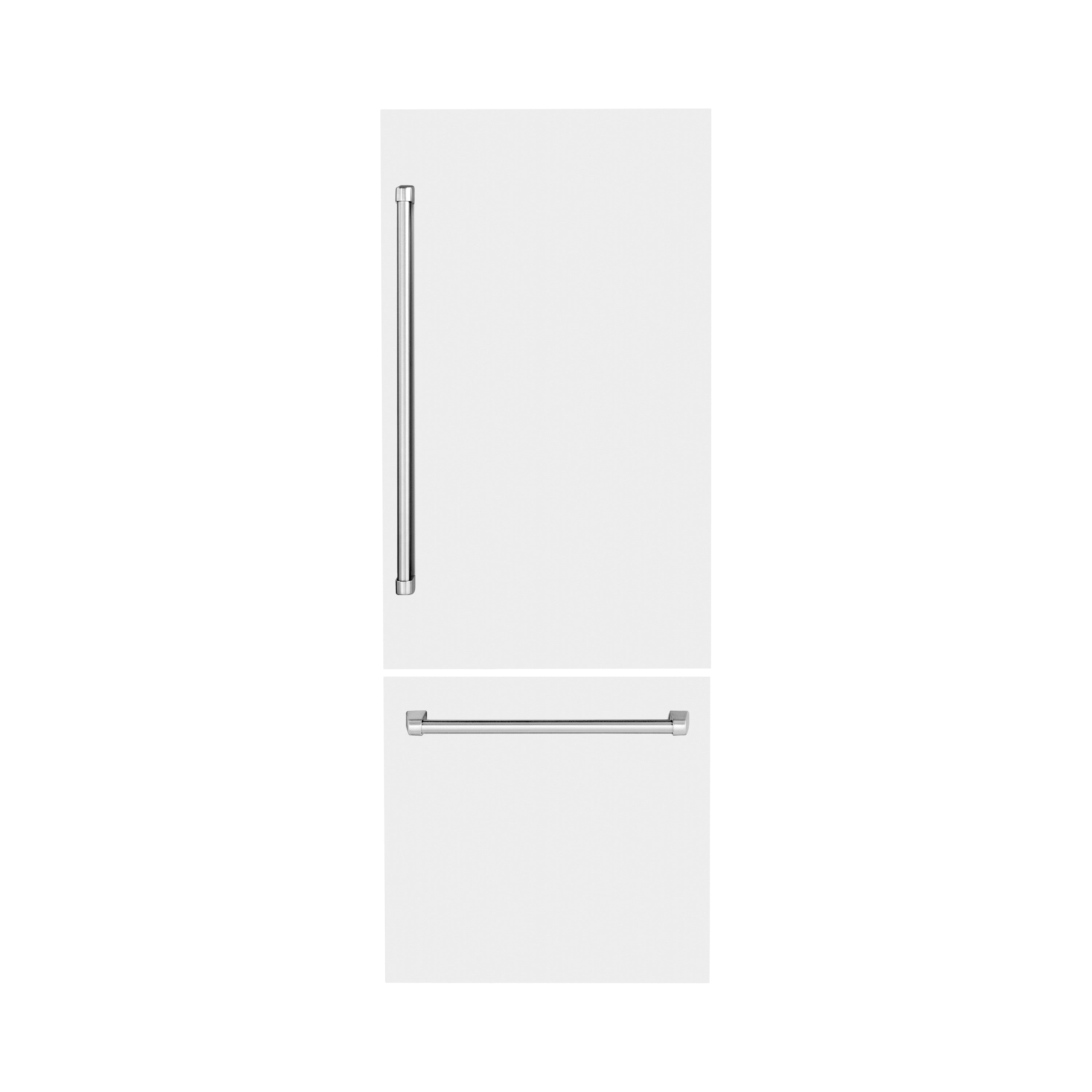 Panels & Handles Only- ZLINE 30 in. Refrigerator Panels in White Matte for a 30 in. Built-in Refrigerator (RPBIV-WM-30)