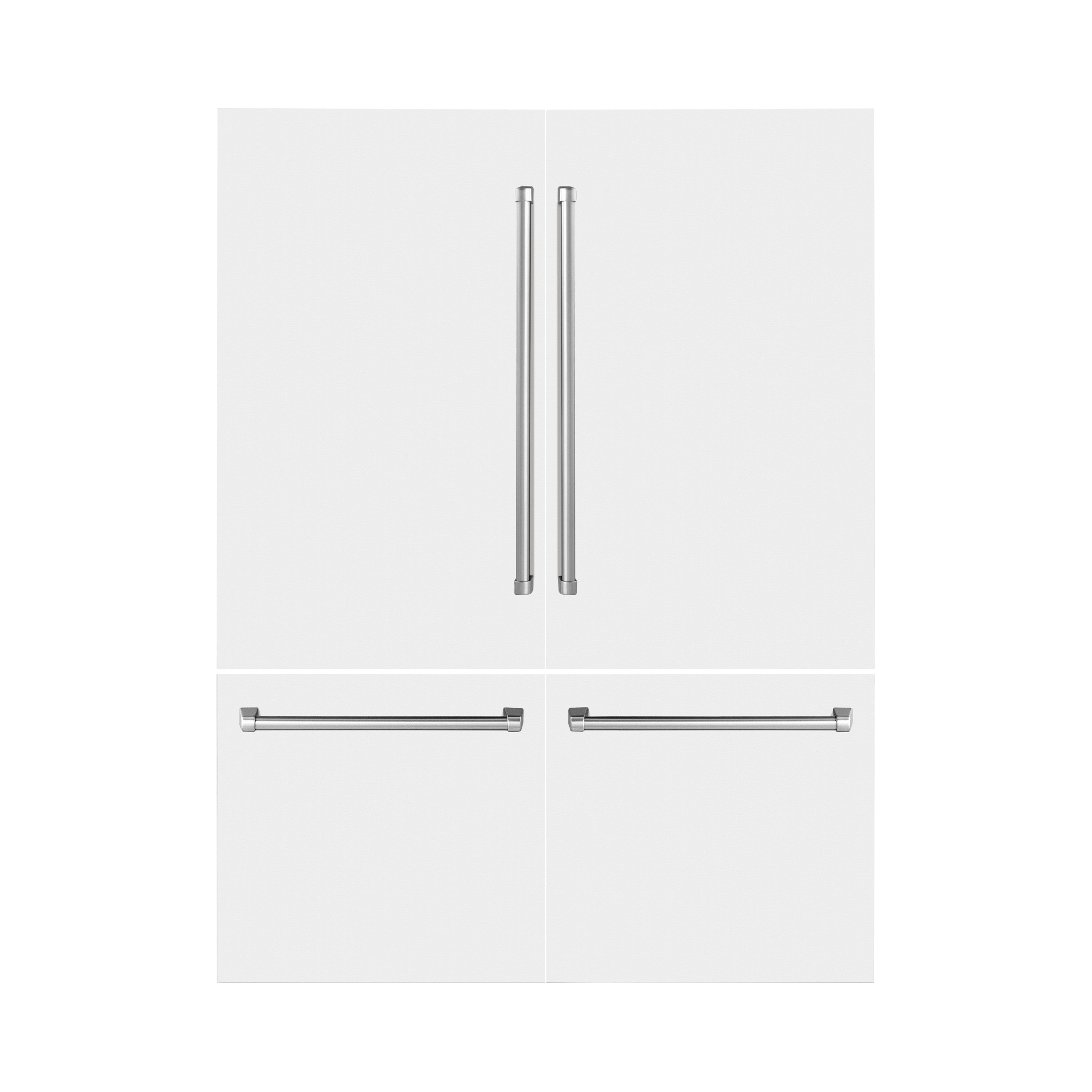 Panels & Handles Only- ZLINE 60 in. Refrigerator Panels in White Matte for a 60 in. Built-in Refrigerator (RPBIV-WM-60)