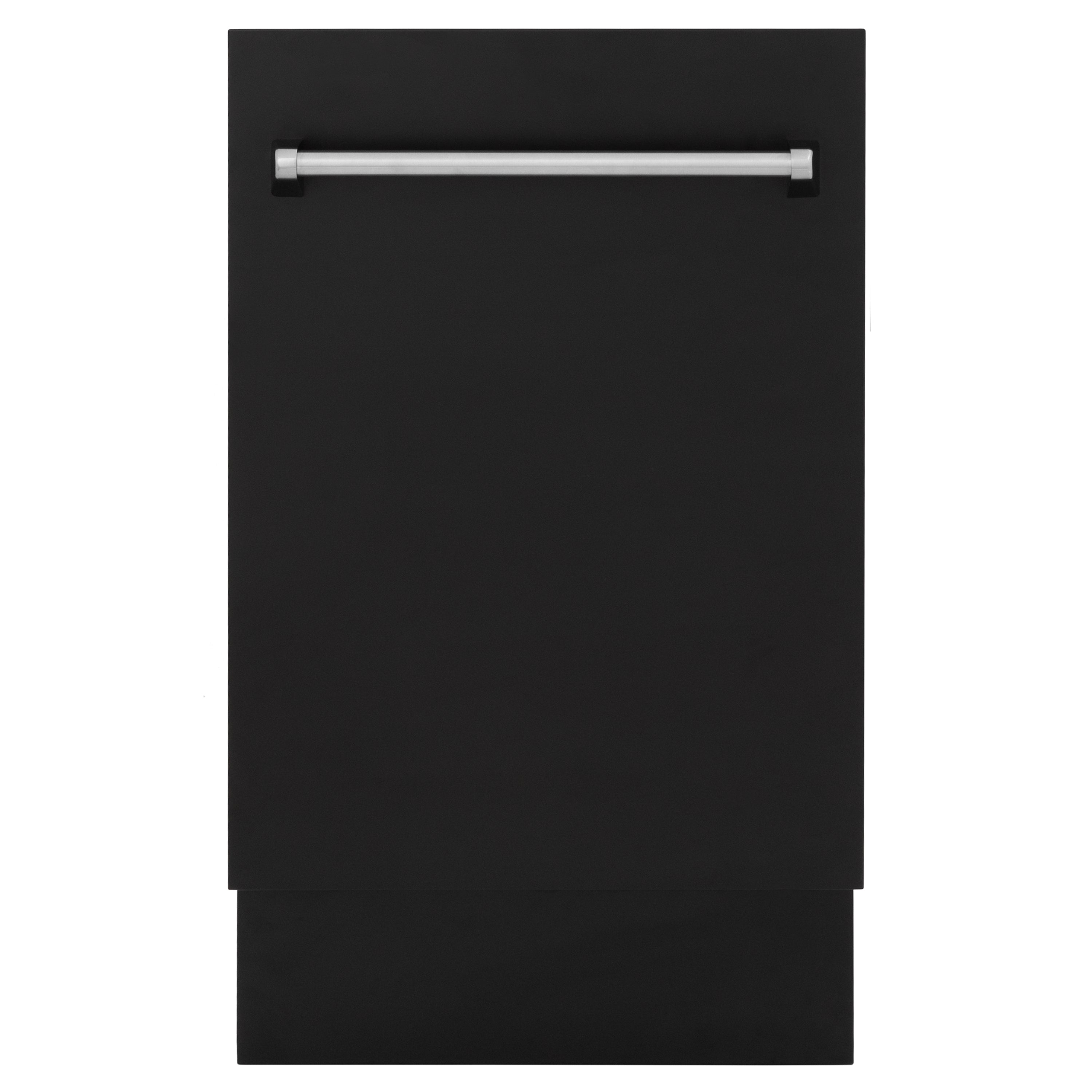 ZLINE 18 in. Tallac Series 3rd Rack Top Control Dishwasher in a Stainless Steel Tub with Black Matte Panel, 51dBa (DWV-BLM-18)
