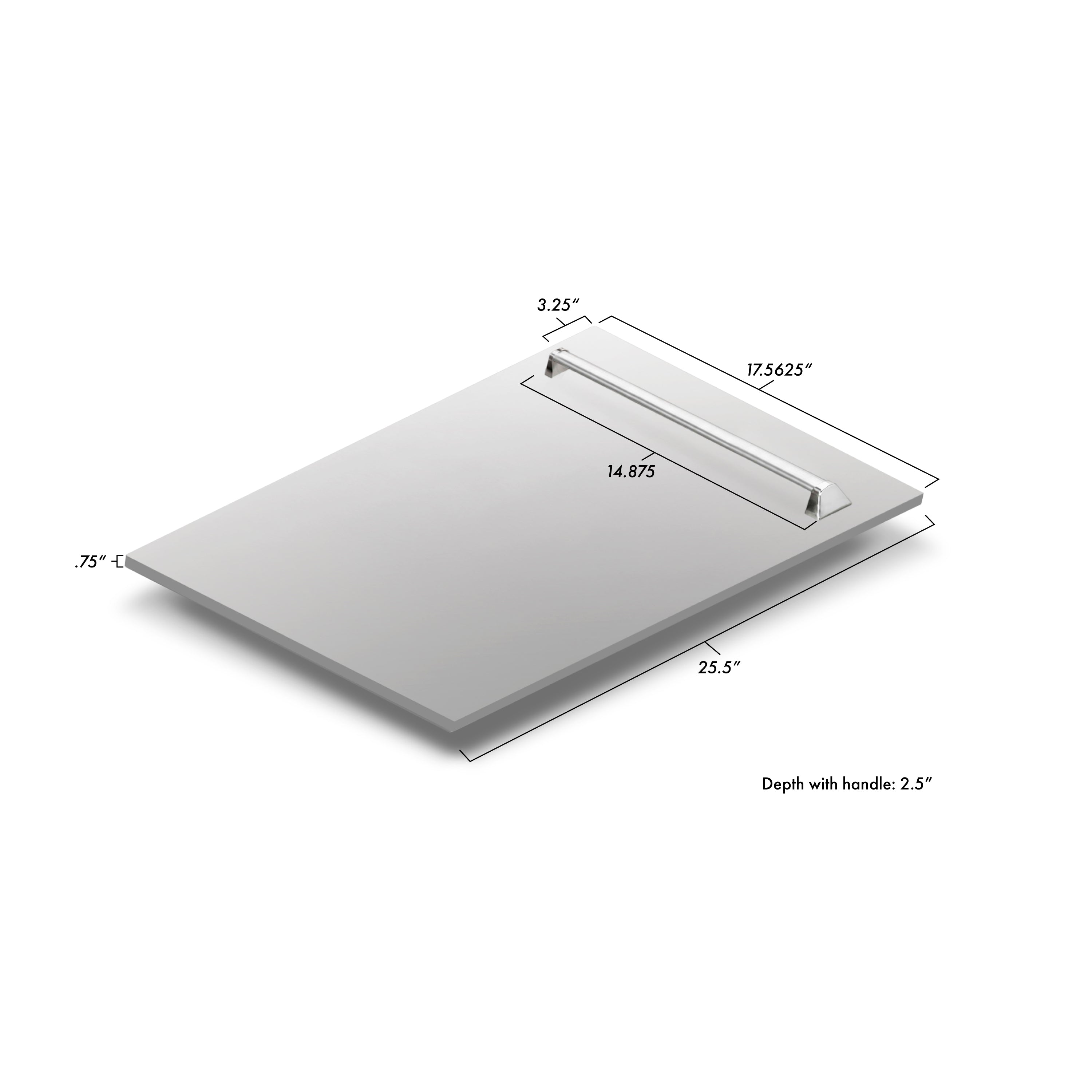 ZLINE 18 in. Tall Tub Dishwasher Panel with Traditional Handle (DPV-18)