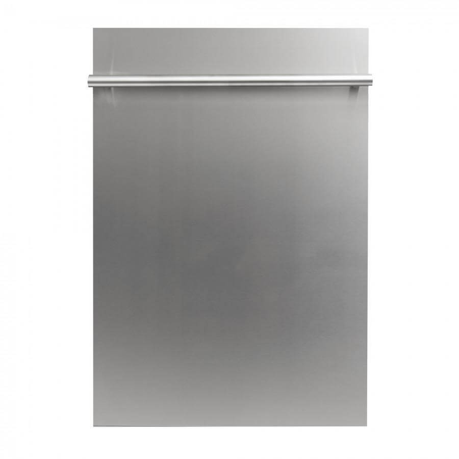 ZLINE 18 in. Compact Top Control Dishwasher with Stainless Steel Panel and Modern Style Handle, 52 dBa (DW-304-18)