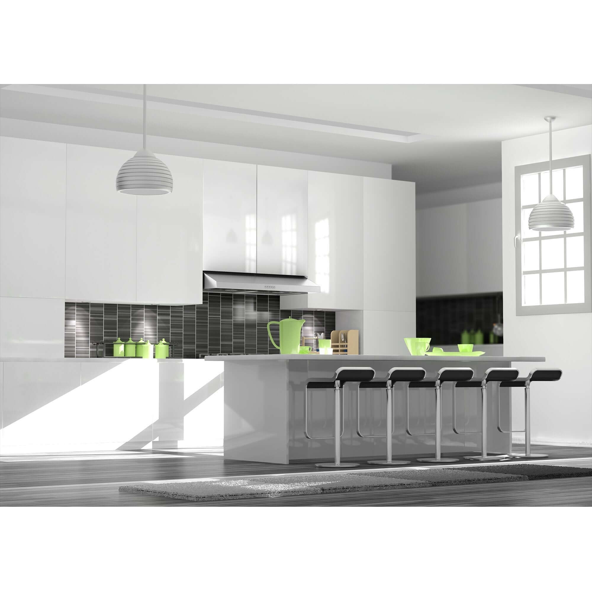 ZLINE 30 inch 280 CFM Ducted Under Cabinet Range Hood in Stainless Steel - Hardwired Power (615-30)