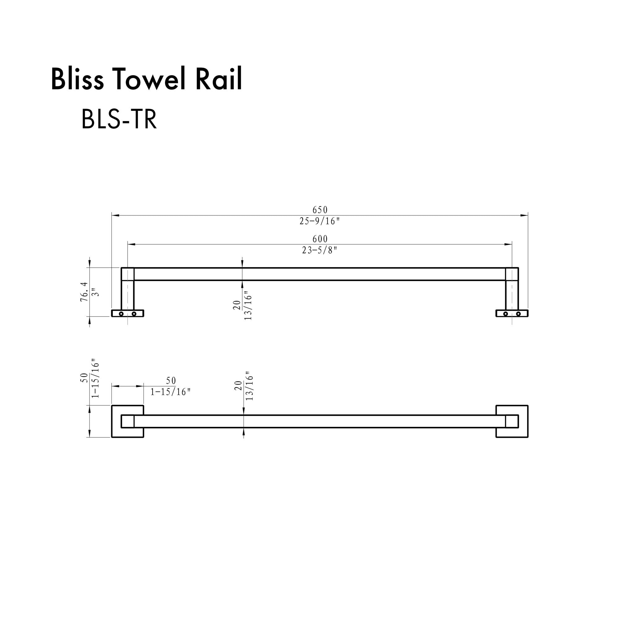 ZLINE Bliss Towel Rail with Color Options