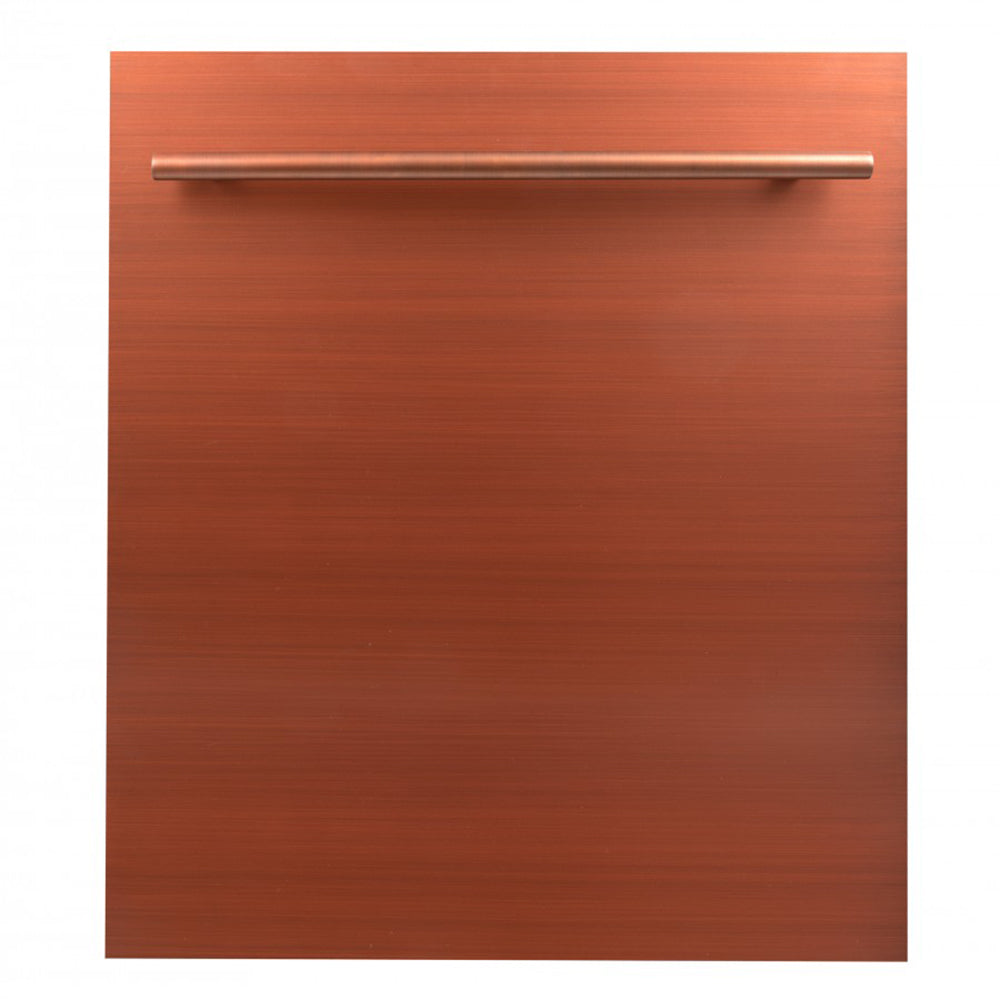 ZLINE 24 in. Top Control Dishwasher with Copper Panel and Modern Style Handle, 52dBa (DW-C-24)