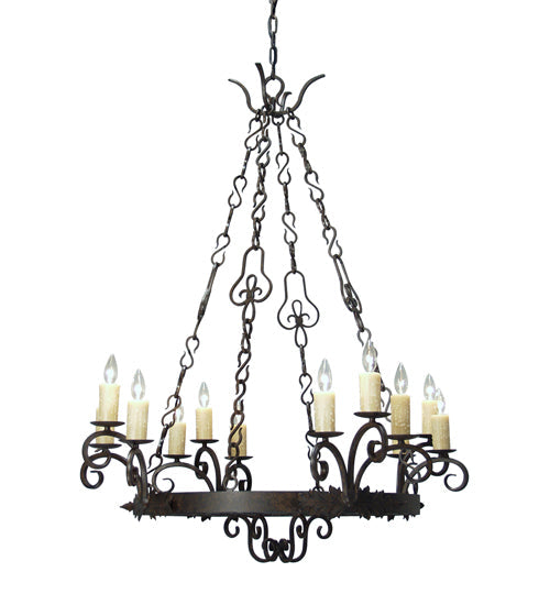 Meyda 42" Wide Clarinda 12 Light Chandelier '115239