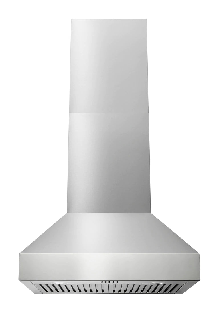 Thor Kitchen 5-Piece Appliance Package - 36-Inch Electric Range, French Door Refrigerator, Pro-Style Wall Mount Hood, Dishwasher, & Wine Cooler in Stainless Steel