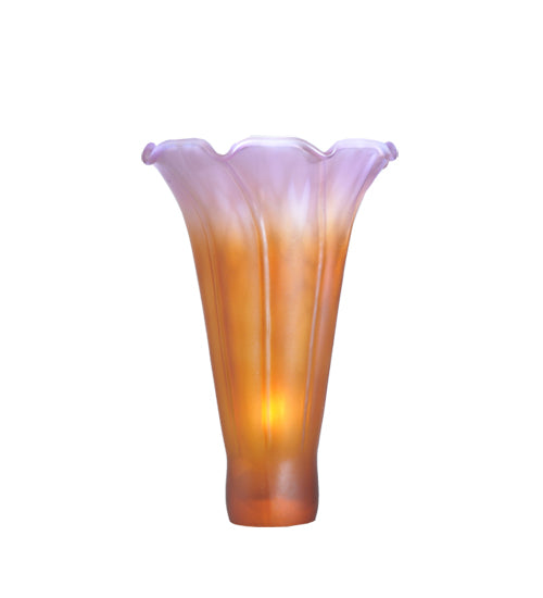 Meyda 3"W x 5"H Amber/Purple Lily Shade '10168