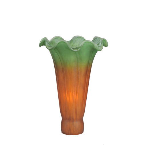 Meyda 3.5"W X 5"H Amber/Green Pond Lily Shade '10174