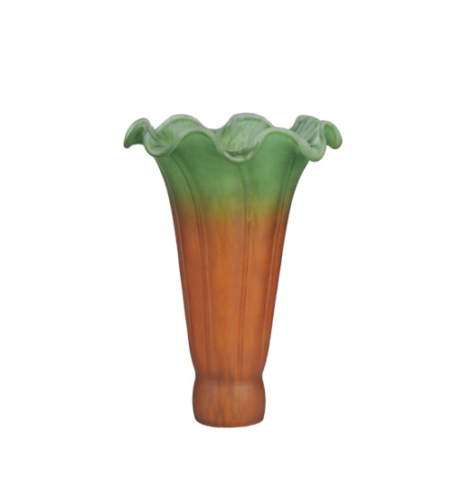 Meyda 3.5"W X 5"H Amber/Green Pond Lily Shade '10174