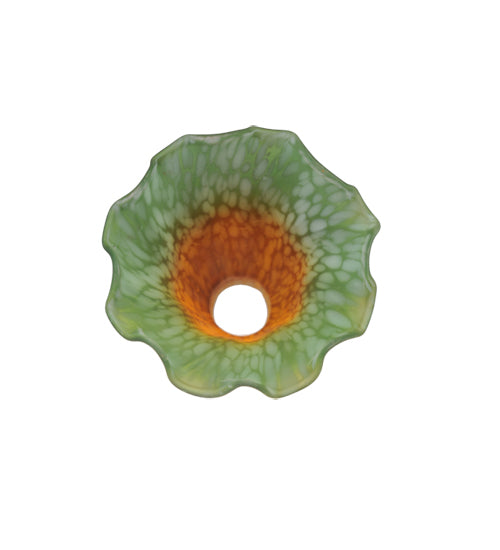 Meyda 3.5"W X 5"H Amber/Green Pond Lily Shade '10174