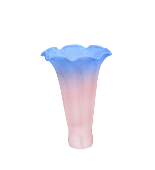 Meyda 3"W x 5"H Pink/Blue Lily Shade '10185