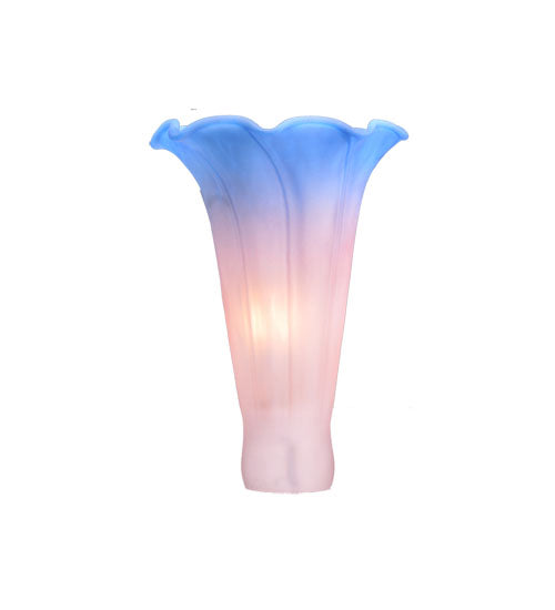 Meyda 3"W x 5"H Pink/Blue Lily Shade '10185