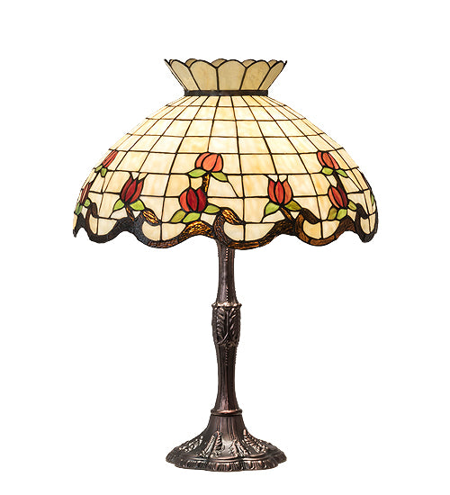 Meyda  26" High Roseborder Table Lamp - 104175