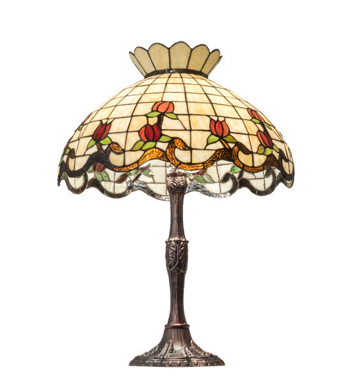 Meyda  26" High Roseborder Table Lamp - 104175