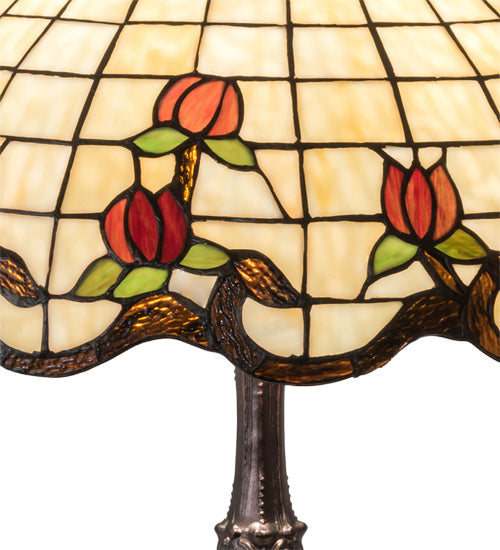 Meyda  26" High Roseborder Table Lamp - 104175