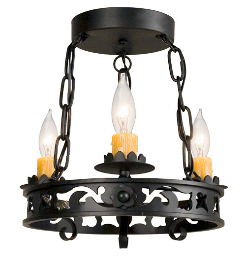 Meyda 14" Wide Sagebrush 3 Light Chandelier '115176