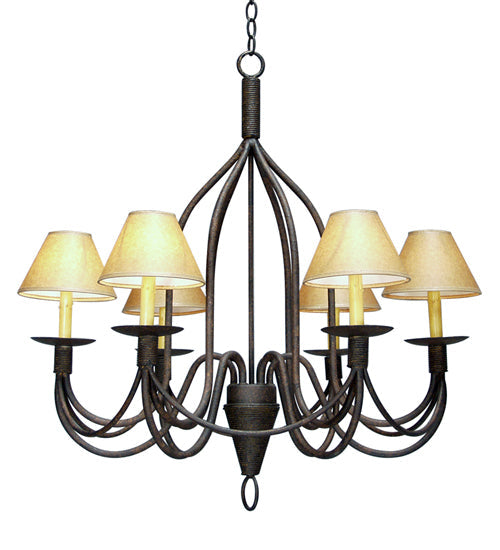 Meyda 32" Wide Bell 6 Light Chandelier '115263