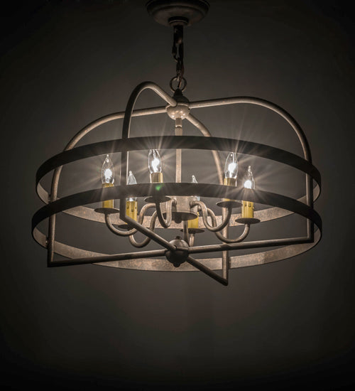 Meyda 22"W Aldari 6 LT Chandelier 115278