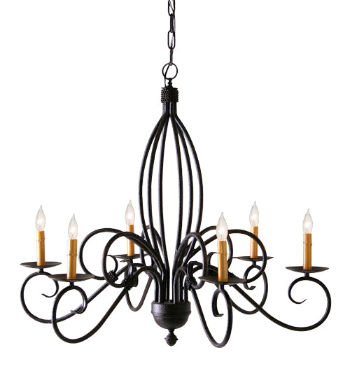 Meyda 36" Wide Squire 6 Light Chandelier '115286