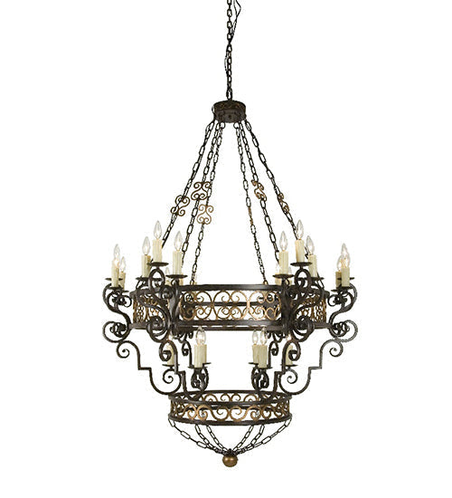 Meyda 48" Wide Isabo 24 Light Chandelier 115356