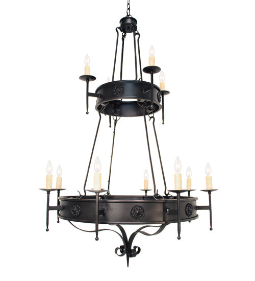 Meyda 48" Wide Lorenzo 12 Light Chandelier 115508