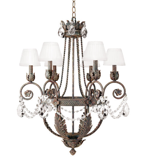 Meyda 26" Wide Antonia 6 Light Chandelier 115984